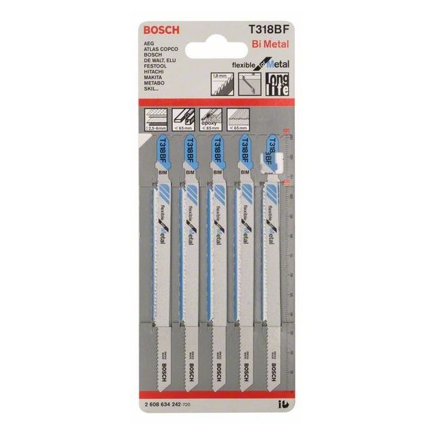 Лобзикова пилка T 318 BF Flexible for Metal BOSCH, фото , зображення 2 | SNABZHENIE.com.ua Лобзикова пилка T 318 BF Flexible for Metal BOSCH, фото , зображення 2 | SNABZHENIE.com.ua