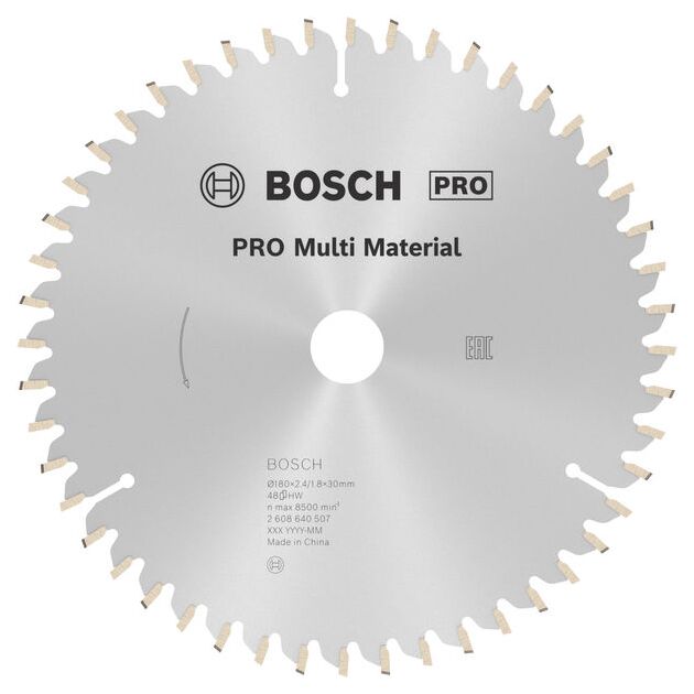 Пильный диск BOSCH Multi Material 180x30/20x2,4 мм, 48 зубьев, фото  | SNABZHENIE.com.ua