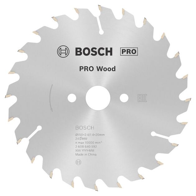 Пильный диск «Optiline Wood» 150 x 20/16 мм, 24 зуба, BOSCH, фото  | SNABZHENIE.com.ua