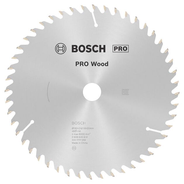Пильный диск «Optiline Wood» 190 x 20/16 мм, 48 зубьев BOSCH, фото  | SNABZHENIE.com.ua