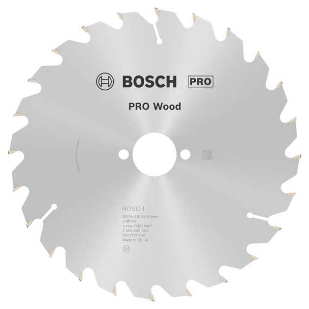 Пильный диск BOSCH Optiline Wood 200x30x2,8 мм, 24 зуба, фото  | SNABZHENIE.com.ua