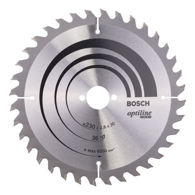 Пильный диск Bosch Optiline Wood 230 x 30 x 2,8 мм, 36 зубьев, фото  | SNABZHENIE.com.ua