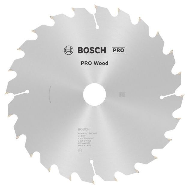 Пильный диск BOSCH Optiline Wood 235 x 30/25 мм, 24 зуба, 2,8 мм, фото  | SNABZHENIE.com.ua