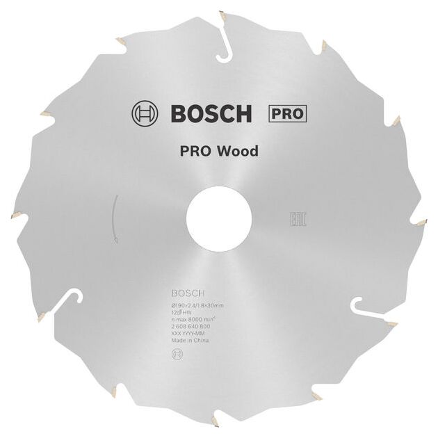 Пильний диск «Speedline Wood» 190 x 30 x 2,4 мм, 12 BOSCH, фото  | SNABZHENIE.com.ua