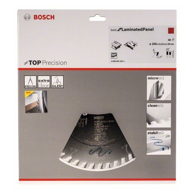 Пильный диск BOSCH 250 x 30 x 3,2 мм, 48 зубьев для ЛДСП, фото , изображение 2 | SNABZHENIE.com.ua