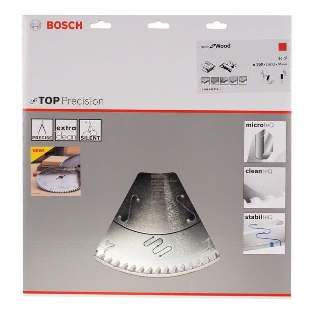 Пильный диск BOSCH Top Precision 350x30x3,5 мм, 84 зуба для дерева, фото , изображение 2 | SNABZHENIE.com.ua Пильный диск BOSCH Top Precision 350x30x3,5 мм, 84 зуба для дерева, фото , изображение 2 | SNABZHENIE.com.ua