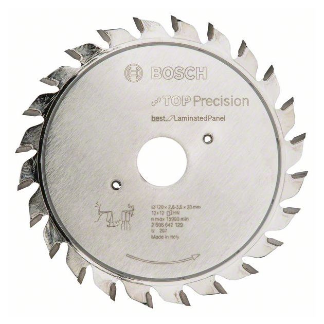 Диск предварительной насечки Top Precision 120x20x2,8-3,6 мм, 12+12 BOSCH, фото  | SNABZHENIE.com.ua