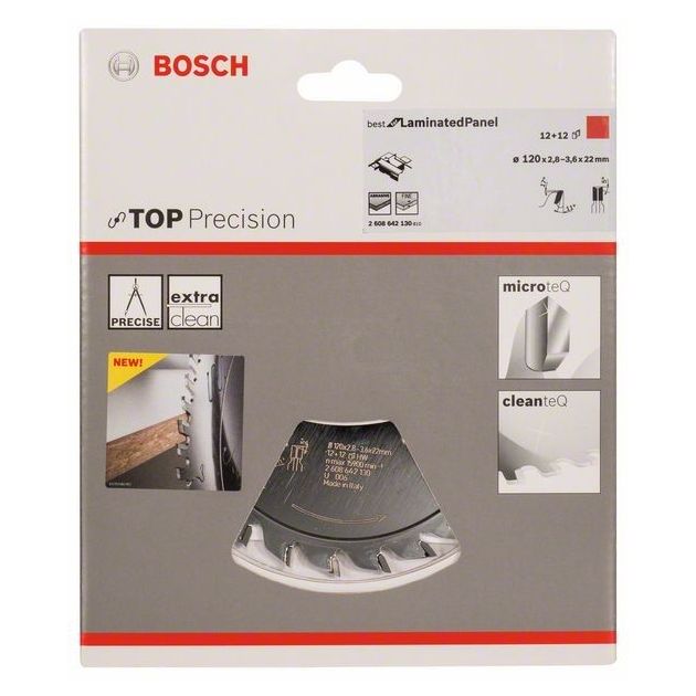 Диск предварительной насечки Top Precision 120x22x2,8-3,6 мм, BOSCH, фото , изображение 2 | SNABZHENIE.com.ua Диск предварительной насечки Top Precision 120x22x2,8-3,6 мм, BOSCH, фото , изображение 2 | SNABZHENIE.com.ua