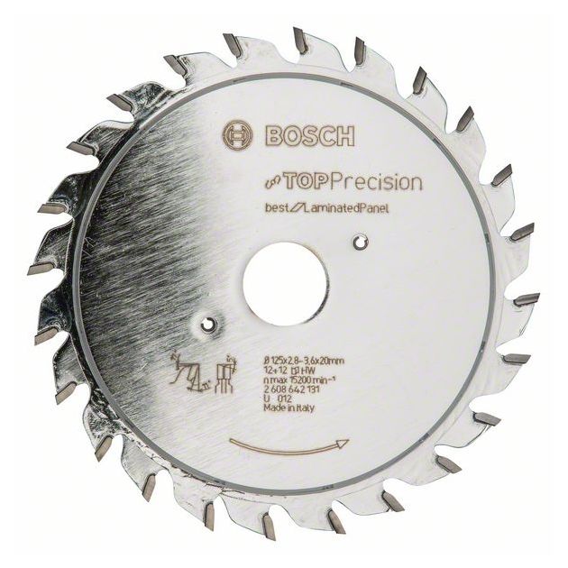 Диск предварительной насечки Top Precision 125x20x2,8-3,6 мм, 12+12 BOSCH, фото  | SNABZHENIE.com.ua