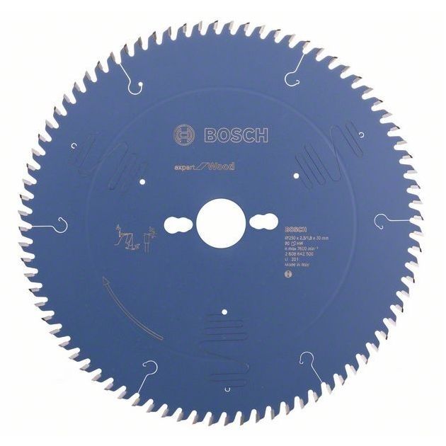 Пильный диск Expert for Wood 250 мм, 80 зубьев BOSCH, фото  | SNABZHENIE.com.ua