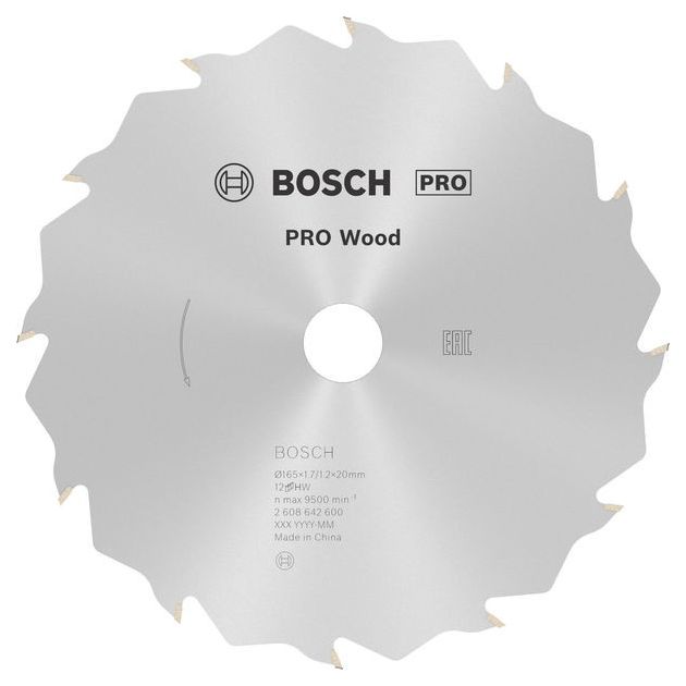Пильный диск Bosch Speedline Wood 165 x 20/16 мм, 12 зубьев, фото  | SNABZHENIE.com.ua