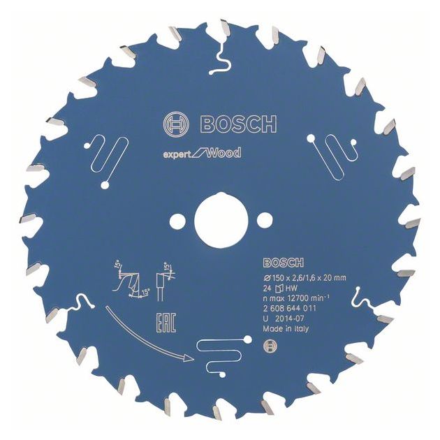 Пильний диск Expert for Wood 150 x 20 x 2,6 мм, 24 BOSCH, фото  | SNABZHENIE.com.ua
