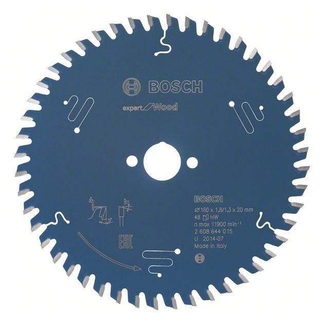 Пильный диск Expert for Wood 160 мм, 48 зубьев, BOSCH, фото  | SNABZHENIE.com.ua