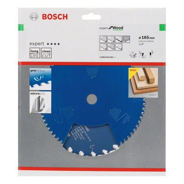 Пильный диск Expert for Wood 165 x 30 мм, 24 зуба BOSCH, фото , изображение 2 | SNABZHENIE.com.ua Пильный диск Expert for Wood 165 x 30 мм, 24 зуба BOSCH, фото , изображение 2 | SNABZHENIE.com.ua