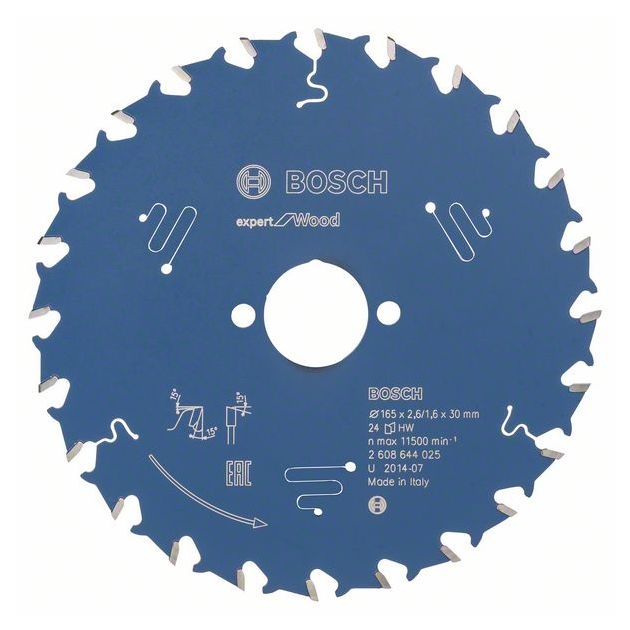 Пильный диск Expert for Wood 165 x 30 мм, 24 зуба BOSCH, фото  | SNABZHENIE.com.ua