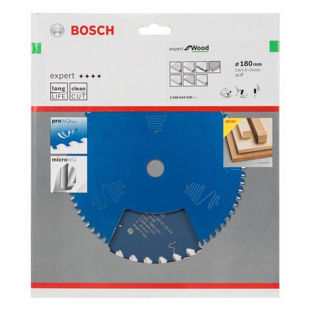 Пильный диск Expert for Wood 180 мм, 36 зубьев BOSCH, фото , изображение 2 | SNABZHENIE.com.ua Пильный диск Expert for Wood 180 мм, 36 зубьев BOSCH, фото , изображение 2 | SNABZHENIE.com.ua