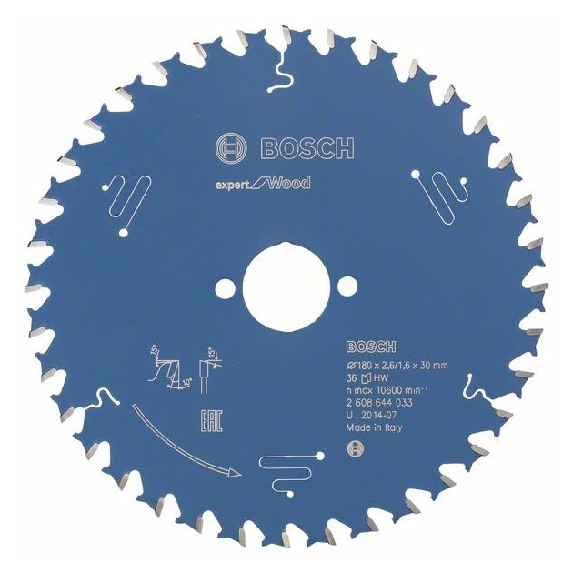 Пильный диск Expert for Wood 180 мм, 36 зубьев, BOSCH, фото  | SNABZHENIE.com.ua