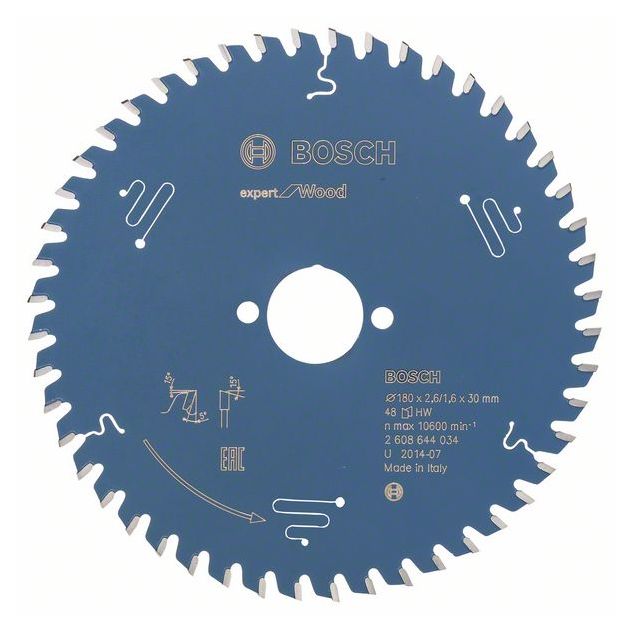 Пильний диск Expert for Wood 180 x 30 x 2,6 мм, 48 BOSCH, фото  | SNABZHENIE.com.ua