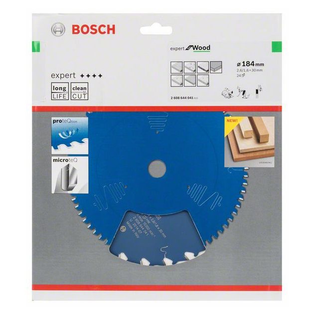 Пильный диск Expert for Wood 184 мм, 24 зуба, BOSCH, фото , изображение 2 | SNABZHENIE.com.ua Пильный диск Expert for Wood 184 мм, 24 зуба, BOSCH, фото , изображение 2 | SNABZHENIE.com.ua