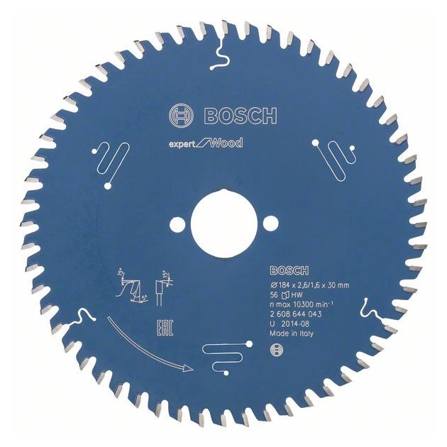 Пильный диск Expert for Wood 184 мм, 56 зубьев, BOSCH, фото  | SNABZHENIE.com.ua
