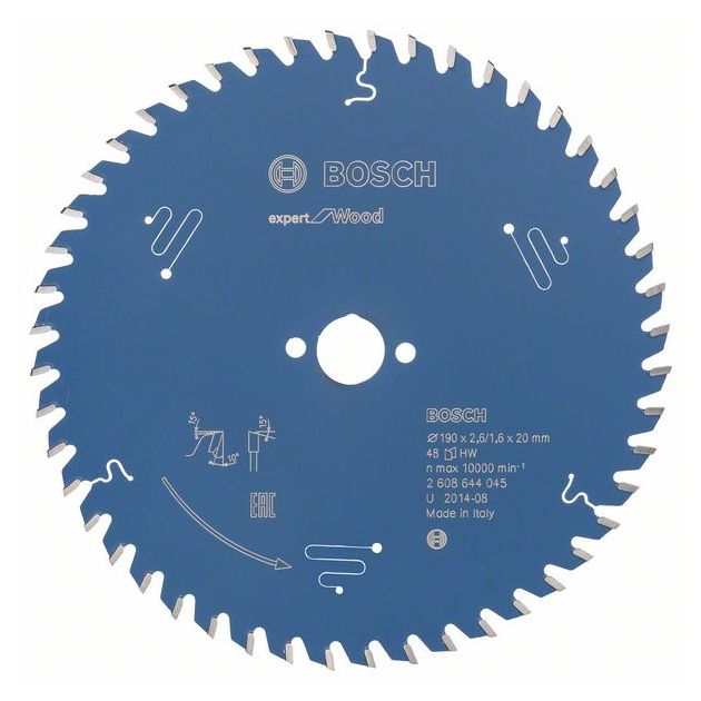 Пильний диск Expert for Wood 190 x 20 x 2,6 мм, 48 BOSCH, фото  | SNABZHENIE.com.ua