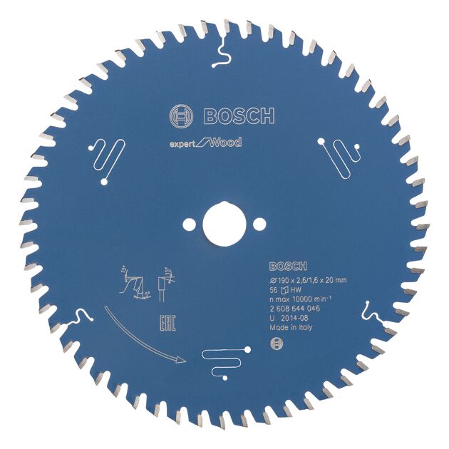Пильный диск Expert for Wood 190 мм, 56 зубьев BOSCH, фото  | SNABZHENIE.com.ua