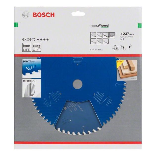 Пильный диск Expert for Wood 237 мм, 56 зубьев BOSCH, фото , изображение 2 | SNABZHENIE.com.ua