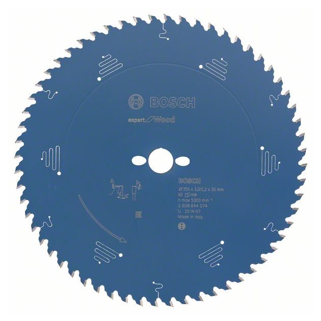 Пильный диск Expert for Wood 355 мм, 60 зубьев, BOSCH, фото  | SNABZHENIE.com.ua