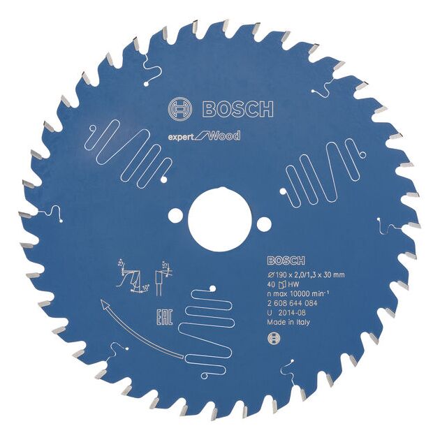 Пильный диск Expert for Wood 190 мм, 40 зубьев, BOSCH, фото  | SNABZHENIE.com.ua