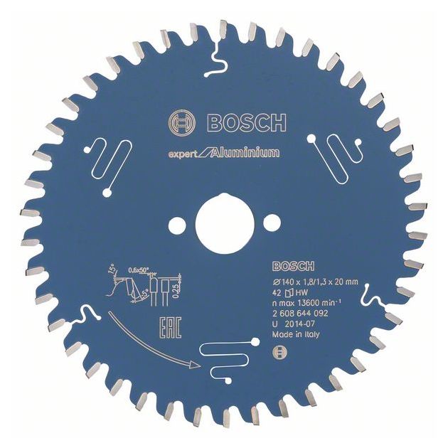 Пильный диск Bosch Expert для алюминия 140x20x1,8 мм, 42 зуба, фото  | SNABZHENIE.com.ua