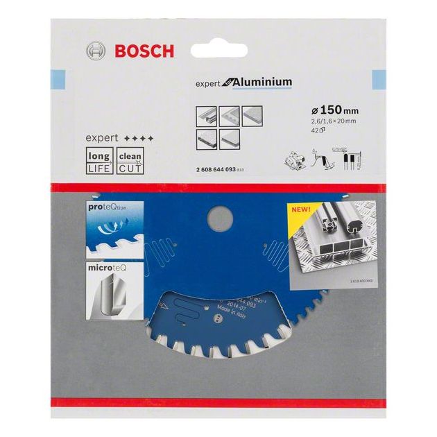 Пильный диск Expert для алюминия 150 x 20 x 2,6 мм, 42 BOSCH, фото , изображение 2 | SNABZHENIE.com.ua Пильный диск Expert для алюминия 150 x 20 x 2,6 мм, 42 BOSCH, фото , изображение 2 | SNABZHENIE.com.ua