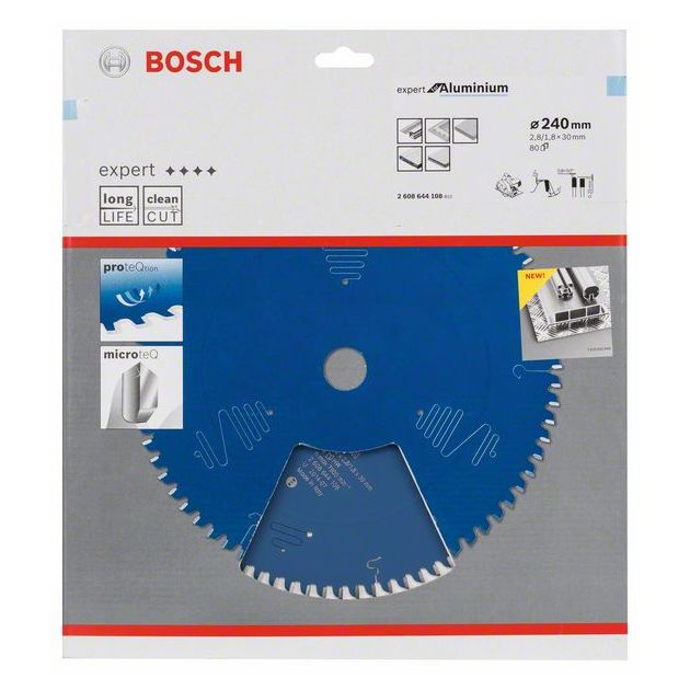 Пильный диск Expert для алюминия 240 x 30 x 2,8 мм, 80 зубьев BOSCH, фото , изображение 2 | SNABZHENIE.com.ua Пильный диск Expert для алюминия 240 x 30 x 2,8 мм, 80 зубьев BOSCH, фото , изображение 2 | SNABZHENIE.com.ua