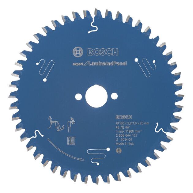 Пильный диск Bosch Expert для ламинированных панелей 160x20x2,2 мм, 48 зубьев, фото  | SNABZHENIE.com.ua