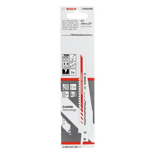 Пильное полотно S 956 DHM Carbide для сабельной пилы BOSCH, фото , изображение 2 | SNABZHENIE.com.ua Пильное полотно S 956 DHM Carbide для сабельной пилы BOSCH, фото , изображение 2 | SNABZHENIE.com.ua