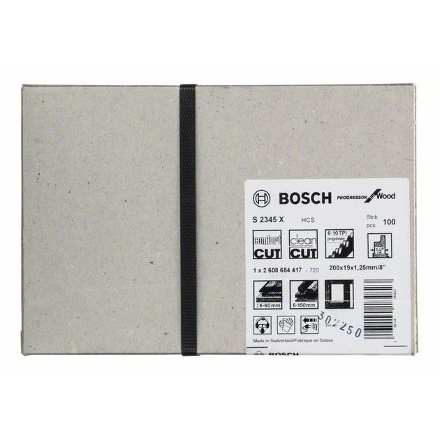Полотно для ножовки S 2345 X Progressor для дерева BOSCH, фото , изображение 2 | SNABZHENIE.com.ua Полотно для ножовки S 2345 X Progressor для дерева BOSCH, фото , изображение 2 | SNABZHENIE.com.ua