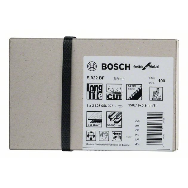 Полотно ножовочное S 922 BF Flexible по металлу BOSCH, фото , изображение 2 | SNABZHENIE.com.ua Полотно ножовочное S 922 BF Flexible по металлу BOSCH, фото , изображение 2 | SNABZHENIE.com.ua