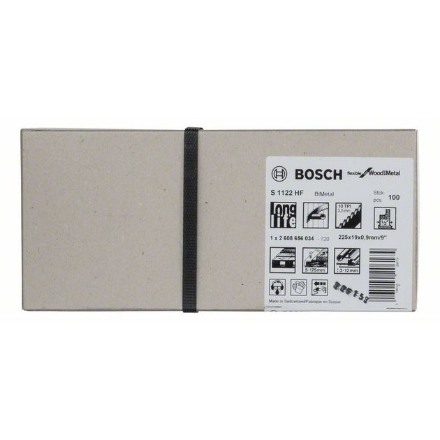 Ножове полотно S 1122 HF Flexible для дерева та металу BOSCH, фото , зображення 2 | SNABZHENIE.com.ua Ножове полотно S 1122 HF Flexible для дерева та металу BOSCH, фото , зображення 2 | SNABZHENIE.com.ua