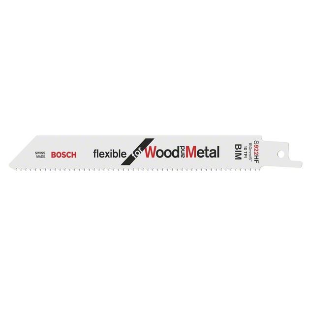 Полотно ножовочное S 922 HF Flexible для дерева и металла BOSCH, фото  | SNABZHENIE.com.ua
