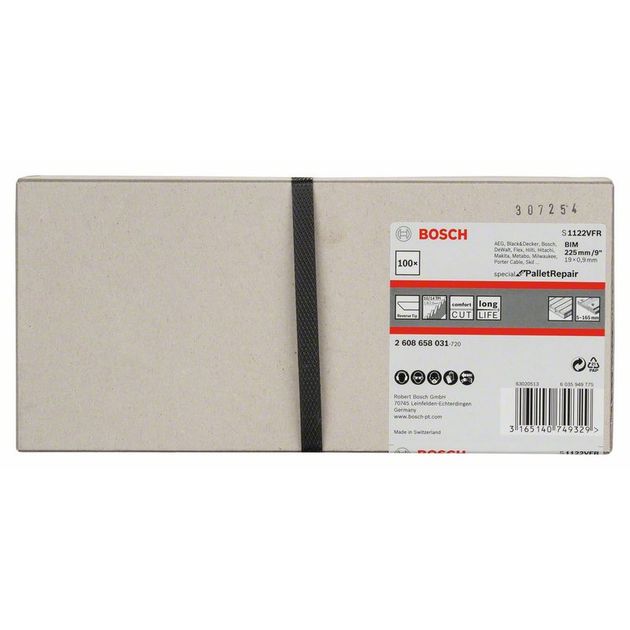 Полотно ножовочное S 1122 VFR Special BOSCH для ремонта поддонов, фото , изображение 2 | SNABZHENIE.com.ua Полотно ножовочное S 1122 VFR Special BOSCH для ремонта поддонов, фото , изображение 2 | SNABZHENIE.com.ua