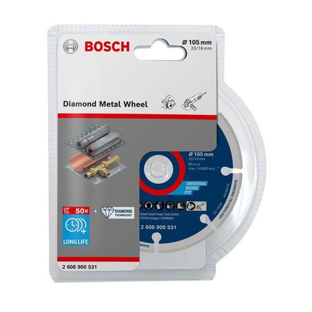 Круг алмазный по металлу BOSCH, 105 x 20/16 мм, фото , изображение 3 | SNABZHENIE.com.ua Круг алмазный по металлу BOSCH, 105 x 20/16 мм, фото , изображение 3 | SNABZHENIE.com.ua