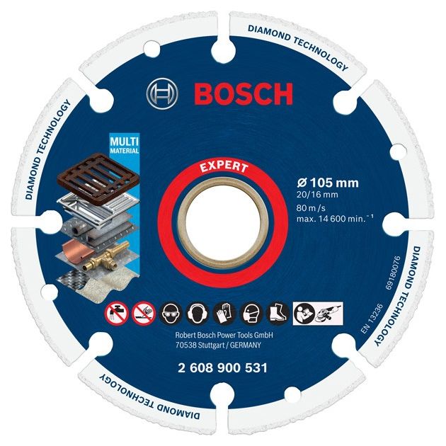 Круг алмазный по металлу BOSCH, 105 x 20/16 мм, фото  | SNABZHENIE.com.ua