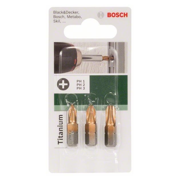 Набір насадок для загвинчування, 3 шт., (PH) BOSCH, фото , зображення 2 | SNABZHENIE.com.ua Набір насадок для загвинчування, 3 шт., (PH) BOSCH, фото , зображення 2 | SNABZHENIE.com.ua