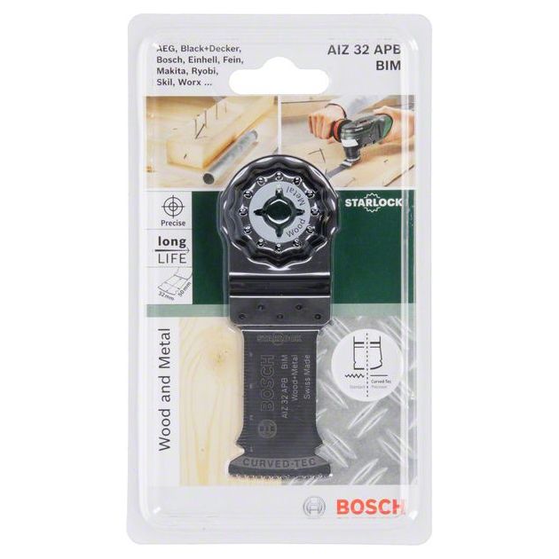 Полотно пильное Starlock BIM AIZ 32 APB Wood and Metal 50x32 мм BOSCH, фото , изображение 2 | SNABZHENIE.com.ua Полотно пильное Starlock BIM AIZ 32 APB Wood and Metal 50x32 мм BOSCH, фото , изображение 2 | SNABZHENIE.com.ua