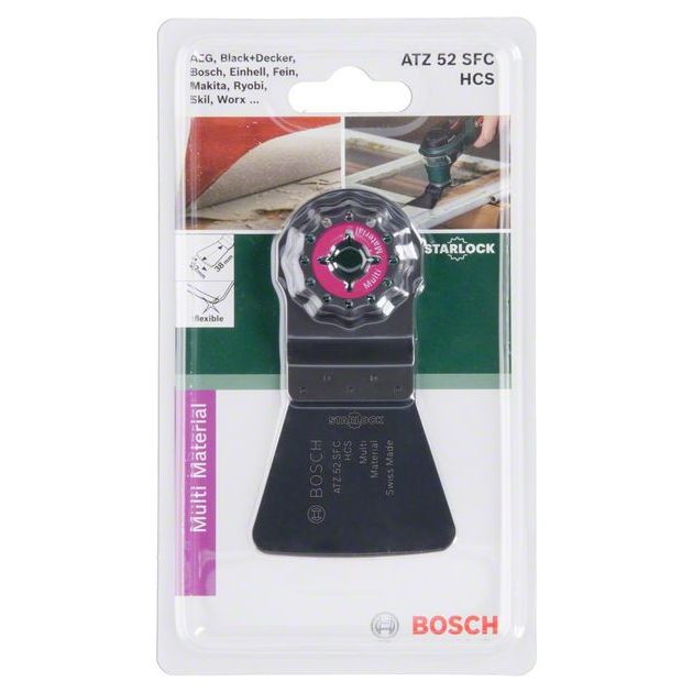 Шабер Starlock HCS ATZ 52 SFC, гибкий 38 x 52 мм BOSCH, фото , изображение 2 | SNABZHENIE.com.ua Шабер Starlock HCS ATZ 52 SFC, гибкий 38 x 52 мм BOSCH, фото , изображение 2 | SNABZHENIE.com.ua