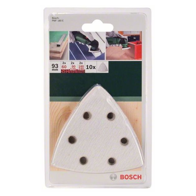 Набір шліфувального паперу BOSCH, 10 шт. для фарби та шпаклівки, фото , изображение 2 | SNABZHENIE.com.ua Набір шліфувального паперу BOSCH, 10 шт. для фарби та шпаклівки, фото , изображение 2 | SNABZHENIE.com.ua