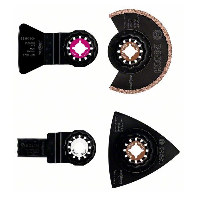 Набор для плитки Starlock, 4 шт. BOSCH: ACZ 85 RT3, AVZ 78 RT2, ATZ 52 SC, AIZ 20 AB, фото  | SNABZHENIE.com.ua