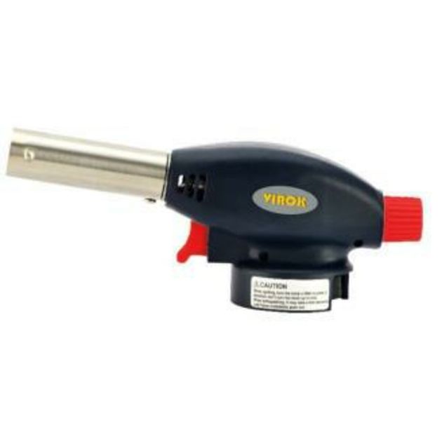 Газовый пальник VIROK с цанговым соединением и пьезо [50/4], фото , изображение 2 | SNABZHENIE.com.ua