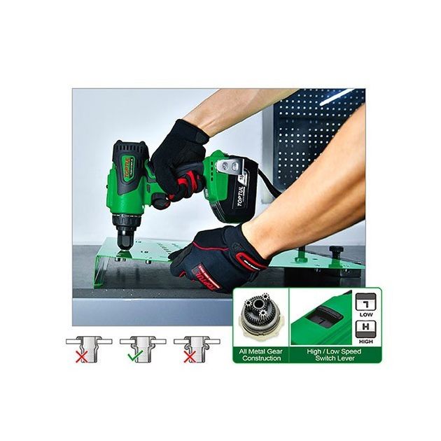 Електрозаклепочник акумуляторний під різьбові заклепки M4, M5, M6 9400N 0-1422 об/хв TOPTUL KPN-006ME, фото , зображення 3 | SNABZHENIE.com.ua Електрозаклепочник акумуляторний під різьбові заклепки M4, M5, M6 9400N 0-1422 об/хв TOPTUL KPN-006ME, фото , зображення 3 | SNABZHENIE.com.ua