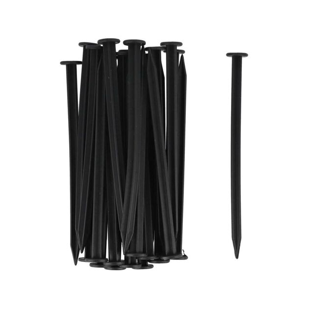 Кілки кріпильні бар'єрних полос та агроволокна FLO l= 250 мм, 25 шт. з PP,PE [48], фото  | SNABZHENIE.com.ua