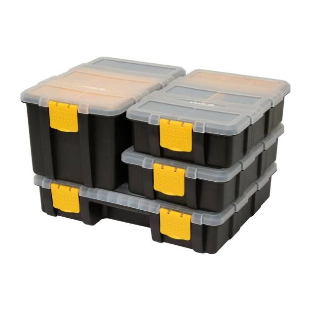 Органайзеры VOREL 4 шт.: 2x 22x15.5x6 см, 1x 22x15.5x12 см, 1x 22x29x6 см, фото  | SNABZHENIE.com.ua